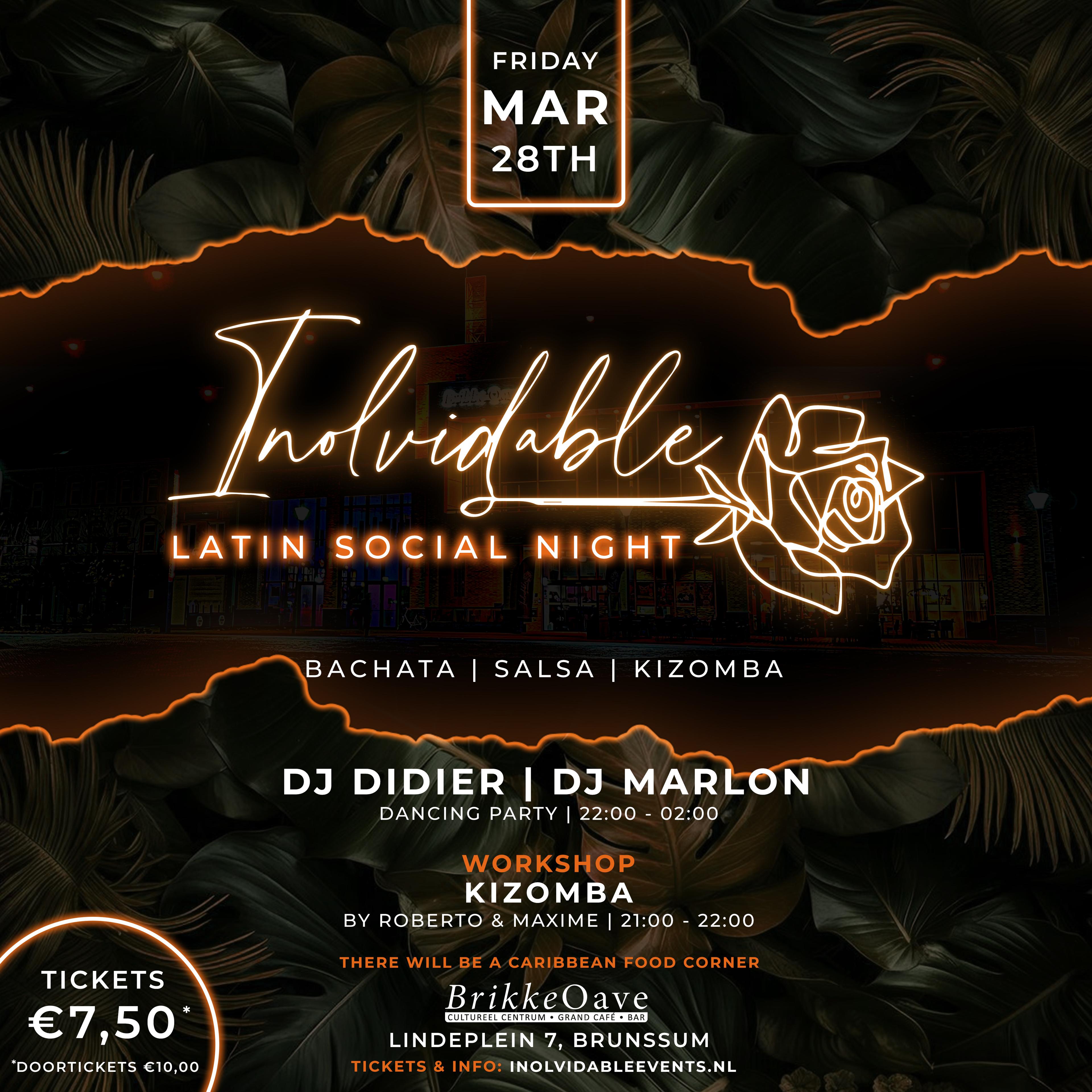 INOLVIDABLE LATIN SOCIAL NIGHT